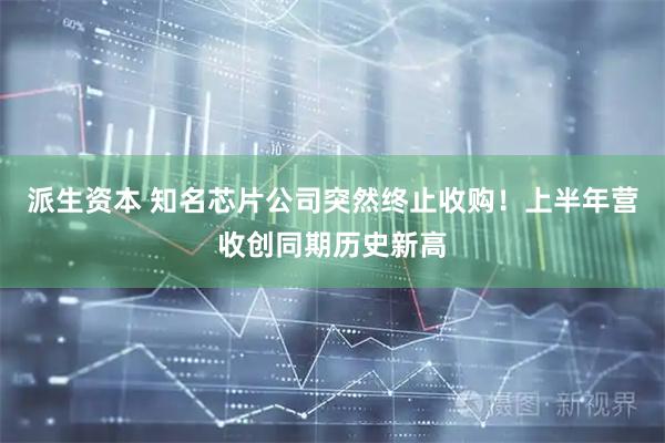 派生资本 知名芯片公司突然终止收购！上半年营收创同期历史新高
